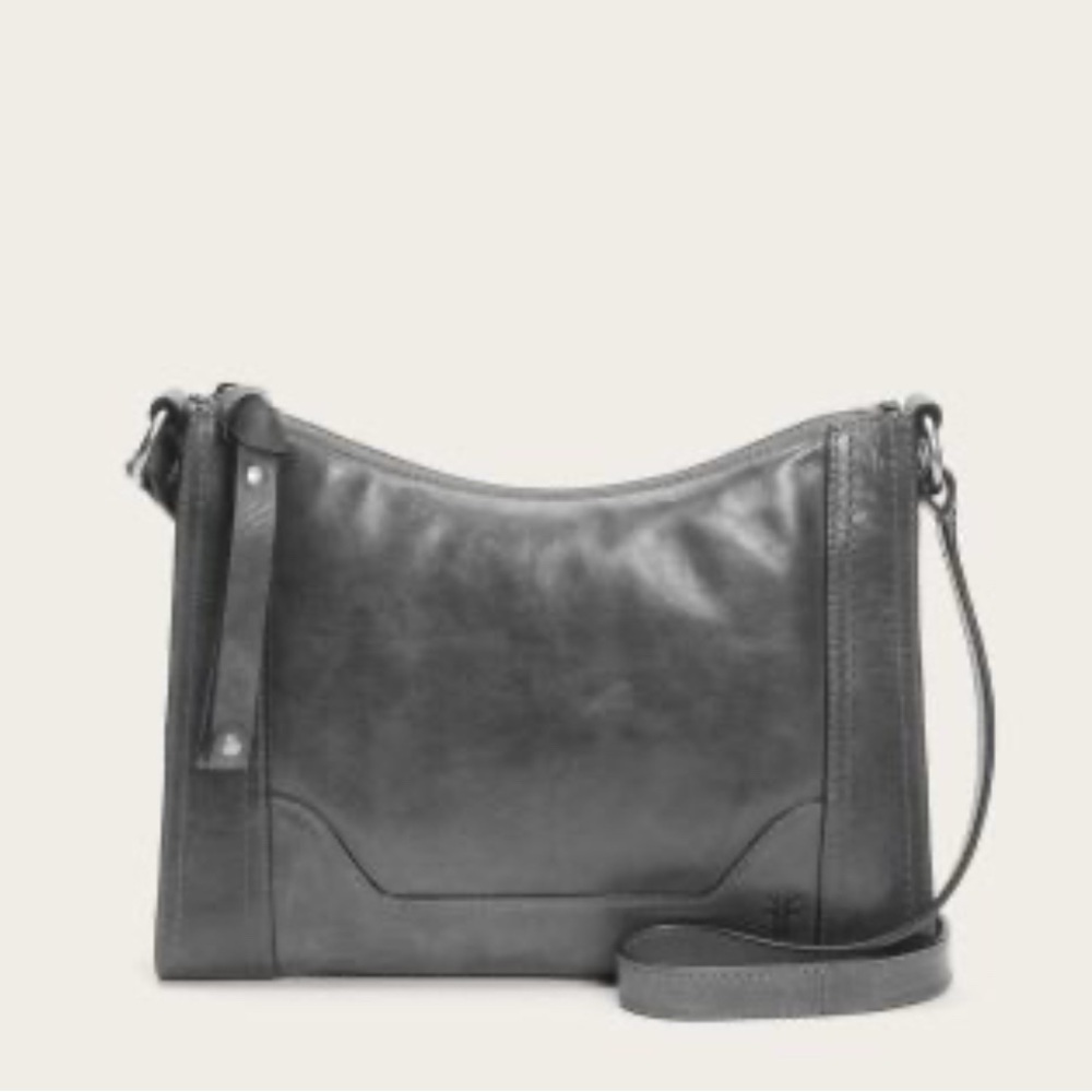 Leather Crossbody Bag - Carbon